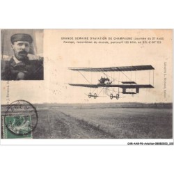 CAR-AARP6-0488 - AVIATION - GRANDE SEMAINE D'AVIATION DE CHAMPAGNE - FARMAN - Recordman du monde