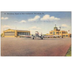 aviation . n°49382 . carte pub .harrisburg.avion .aeroport