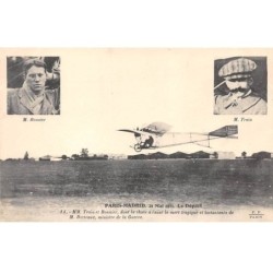 AVIATION - SAN33955 - Paris Madrid - 21 mai 1911 - MM Train et Bonnier dont la chute a causé la mort de M Berteaux