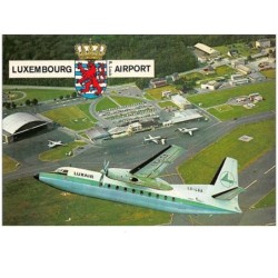 aviation . n°48513 . luxembourg. aeroport vue generale . cpsm 15 x 10.5 cm.