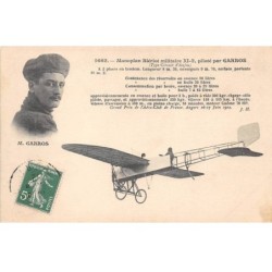 AVIATION - SAN33956 - Monoplan Blériot militaire XI 2, Piloté par Garros