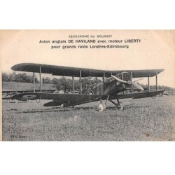 Aviation - n°70410 - Aérodrome du Bourget - Avion anglais de Haviland avec moteur Liberty pour grands raids Londres...