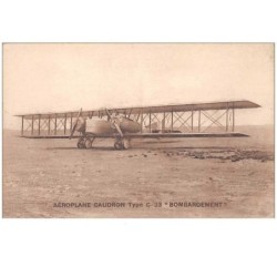 aviation . n°46296 . aeroplane caudron type c-23 bombardement  . avion . aviateur .