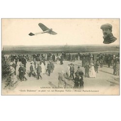 AVIATION.n°76.GRANDE SEMAINE D'AVIATION."EMILE DUBONNET" EN PLEIN VOL SUR MONOPLAN TELLIER