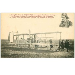 AVIATION.n°29139.LE WRIGHT-ARIEL DE LEFEBVRE SUR LEQUEL IL SE TUA A JUVISY.....