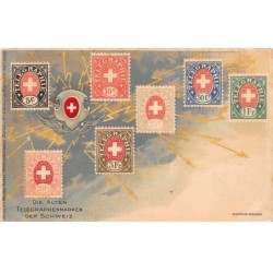 Représentations Timbres - n°87840 - Die Alten Telegraphenmarken der Schweiz - Timbres de Suisse