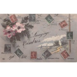 Représentation de Timbres - n°89216 - Langage des Timbres - Mes tendresses, Je vous attends ....