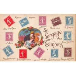Représentations Timbres - n°87838 - Le Langage des Timbres - A toi mon Coeur, Amour ... - Couple