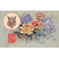 Représentations Timbres - n°87841 - Timbre de France R.F. - Roses