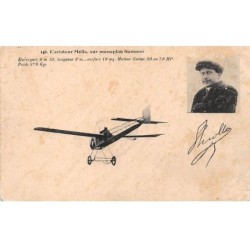 Aviation - n°77553 - L'Aviateur Molla, sur Monoplan Sommer