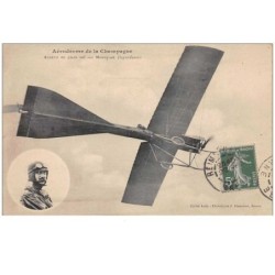 aviation. n°47969 . aerodrome de la champagne aubrun sur monoplan deperdussin