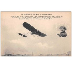 aviation. n°47951 . le lasseur de ranzay sur monoplan blériot