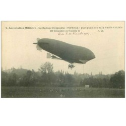 DIRIGEABLES.n°28271.LE BALLON DIRIGEABLE "PATRIE" PART POUR SON RAID PARIS-VERDUN....