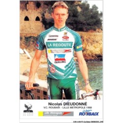CAR-AARP1-0025 - CYCLISME - Nicolas DIEUDONNE.AUTOGRAPHE ORIGINAL