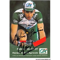 CAR-AARP2-0148 - CYCLISME - Fabrice GOUGOT - Equipe Crédit Agricole.AUTOGRAPHE ORIGINAL