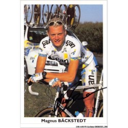 CAR-AARP2-0135 - CYCLISME - Magnus BÄCKSTEDT.AUTOGRAPHE ORIGINAL