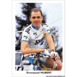 CAR-AARP2-0140 - CYCLISME - Emmanuel HUBERT.AUTOGRAPHE ORIGINAL