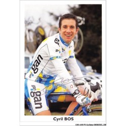 CAR-AARP2-0141 - CYCLISME - Cyril BOS.AUTOGRAPHE ORIGINAL