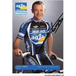 CAR-AARP2-0114 - CYCLISME - Ludovic TURPIN - Equipe Cycliste Professionnelle.AUTOGRAPHE ORIGINAL