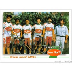CAR-AARP1-0074 - CYCLISME - Groupe Sportif DAMES - Jean Floc'h.AUTOGRAPHE ORIGINAL