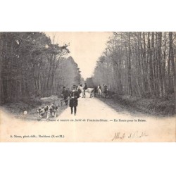 CHASSE - SAN37830 - Chasse à Courre en forêt de Fontainebleau - En route pour la brisée