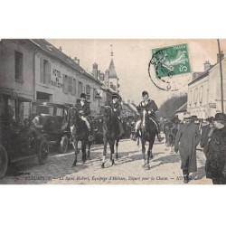 CHASSE - SAN37951 - Fleurines - La Saint Hubert, Equipage d'Halates - Départ pour la chasse