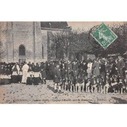 CHASSE - SAN37909 - Fleurines - La Saint Hubert, l'Equipage d'Halates, après la bénédiction