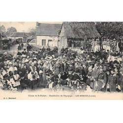 CHASSE - SAN37911 - Chasse de St Hubert - Bénédiction de l'Equipage - Les Bordes