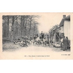 CHASSE - SAN37927 - Une chasse à courre dans la forêt