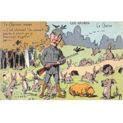 Sports - n°85634 - La Chasse n°57 - Le Chasseur myope .... - Au petit profit - Carte publicitaire