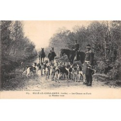 CHASSE - SAN37928 - Sillé le Guillaume - Les chasses en forêt - Le rendez vous