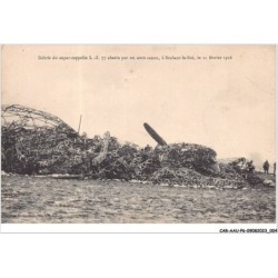 CAR-AAUP6-0415 - AVIATION - debris du super-zeppelin - abbatu par un auto canon - a brabant-le-roi - le 21 fevrier 1916