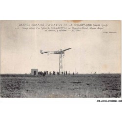 CAR-AAUP6-0440 - AVIATION - un virage autour d'un pylone de DELAGRANGE sur monoplan bleriot - moteur anzani 20 chevaux