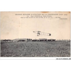 CAR-AAUP6-0442 - AVIATION - Rocher SOMMER sur biplan farman - classé 10 dans le prix du tour de piste