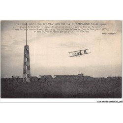 CAR-AAUP6-0443 - AVIATION - Eugene LEFEBVRE sur biplan Wrigbt-ariel - classé 3 dans le prix des passagers