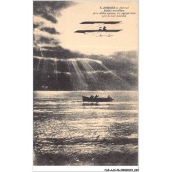 CAR-AAUP6-0434 - AVIATION - R.SOMMER en plein vol - exploit merveilleux ou le celebre aviateur n'a regagné terre