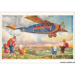 CAR-ABIP1-0064-AVIATION - un avion et des enfants