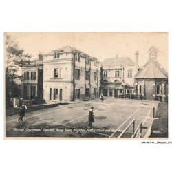 CAR-ABTP11-0853-SPORT - TENNIS - Blessed sacrement convent - Kemp town - Brighton - Tennis court and new wing