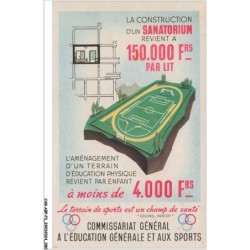 CAR-ABPP3-0221-SPORTS - terrain de sports est un champ de sante - la construction d'un sanatorium - STADE - Cphoto soupe