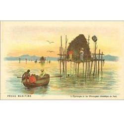 PECHE.PECHE MARITIME.PECHE DES EPONGES A LA PLONGEE