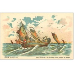 PECHE.PECHE MARITIME.PECHE AUX HUITRES A LA DRAGUE