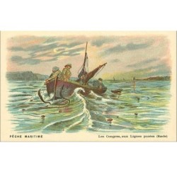 PECHE.PECHE MARITIME.PECHE DES CONGRES, AUX LIGNES POSEES