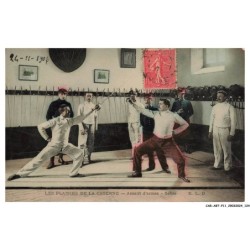 CAR-ABTP11-0879-SPORT - ESCRIME - Les plaisirs de la caserne - Assaut d'armes - Sabre