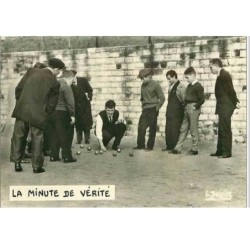PETANQUES.LA MINUTE DE VERITE.COLLECTION HUMORISTIQUE.LOUIS BUFFIER.III RUE MONGE (5).DOS TACHE.CPSM