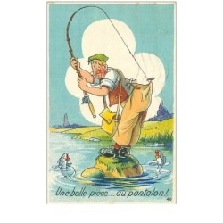 PECHE.n°12275.ILLUSTRATION.UNE BELLE PIECE...AU PANTALON