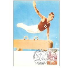 GYMNASTIQUE.n°28498.CHAMPIONNAT DU MONDE.1978.CARTE MAXIMUM