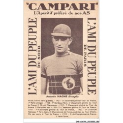 CAR-ABCP6-0570 - CYCLISME - CAMPARI - L'APERITIF PREFERE DE NOS AS - ANTONIN MAGNE - FRANCAIS