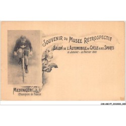 CAR-ABCP7-0588 - CYCLISME - SOUVENIR DU MUSEE RETROSPECTIF - MEDINGER - CHAMPION DE FRANCE