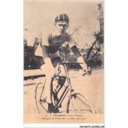 CAR-ABCP7-0591 - CYCLISME - F PELISSIER ROUTIER FRANCAIS - CHAMPION DE FRANCE DES 100 KILM 1921-1923
