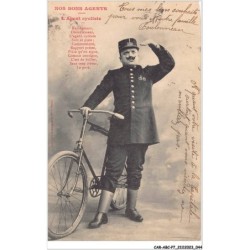 CAR-ABCP7-0596 - CYCLISME - NOS BONS AGENTS - L'AGENT CYCLISTE